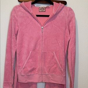 🌸Bubblegum Pink Juicy Couture terry cloth track suit set! 🌸